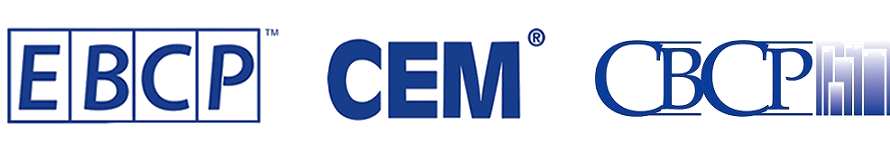  EBCP CEM CBCP logos